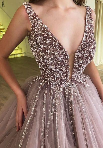 выпускные платья с блёстками