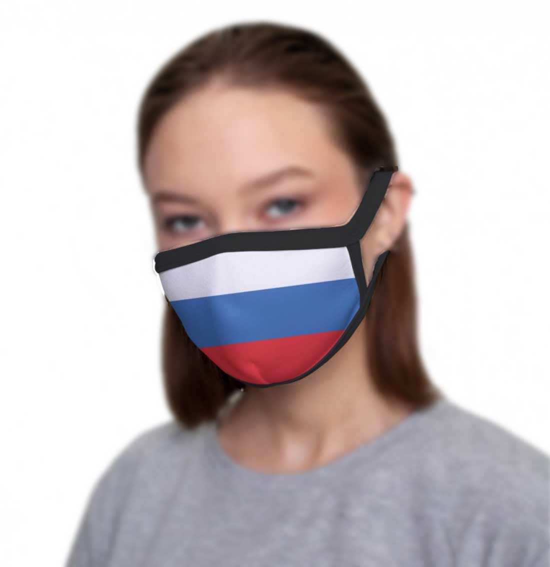 Защитная маска с флагом